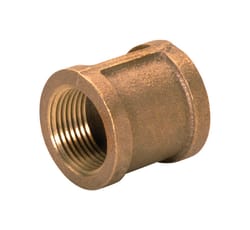 JMF Company 1-1/2 in. Female 1 in. D FPT Red Brass Coupling