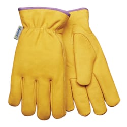 Kinco Women's Outdoor Driver Jersey Work Gloves Gold L 1 pair