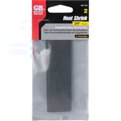 Gardner Bender 3/4 in. D Heat Shrink Tubing Black 2 pk