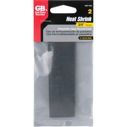 Gardner Bender 3/4 in. D Heat Shrink Tubing Black 2 pk