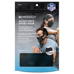 Mission Sport Mask Black 1 pc