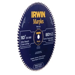 Irwin Marples 10 in. D X 5/8 in. Woodworking Carbide Circular Saw Blade 80 teeth 1 pk