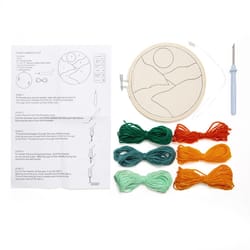 Kikkerland Landscape Punch Needle Kit Cotton/Plastic 1 pk