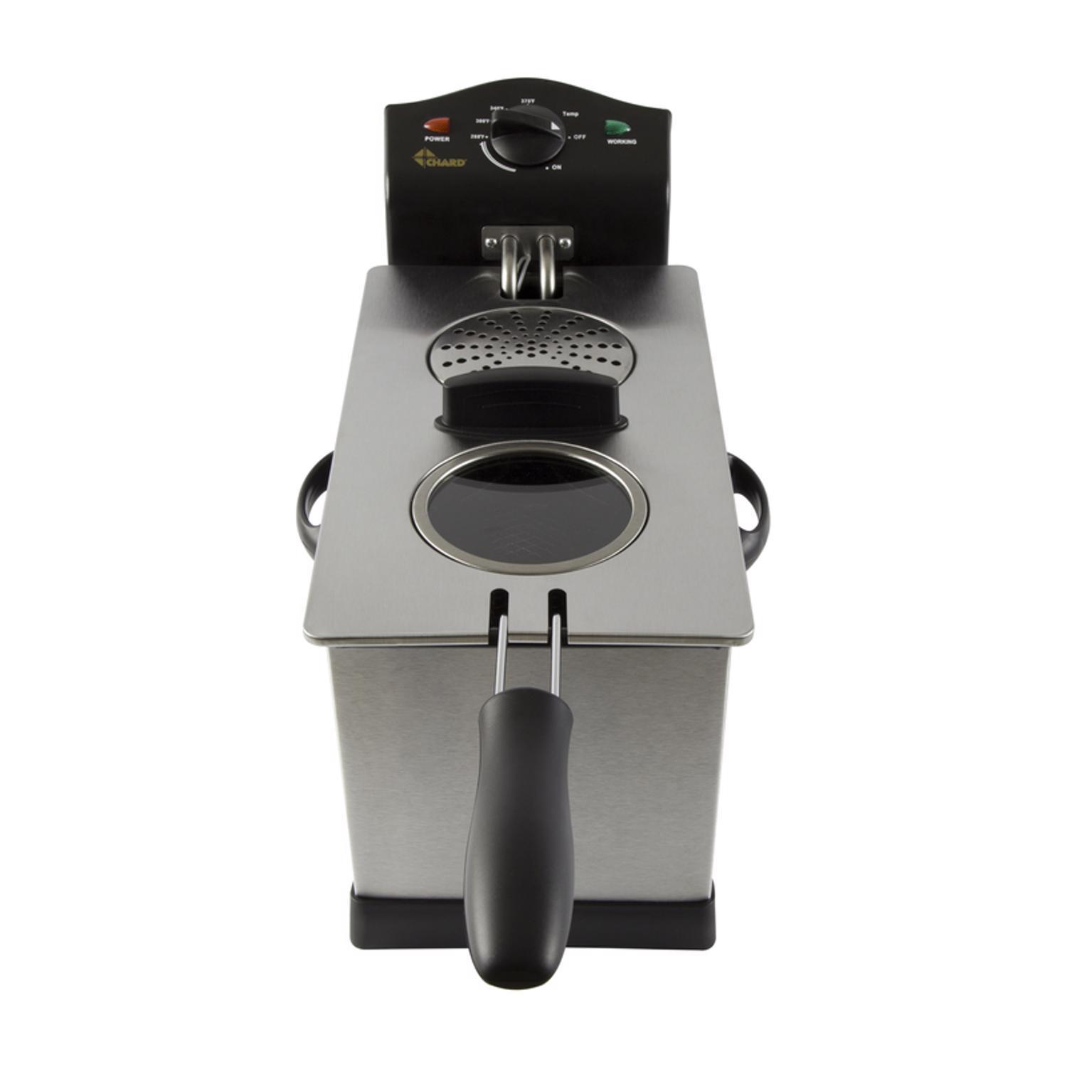 Chard Black/Silver 3 qt Deep Fryer Sansujyuku sansujyuku.com
