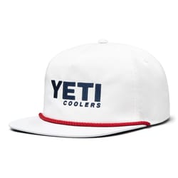 YETI Flat Brim Rope Hat White One Size Fits Most