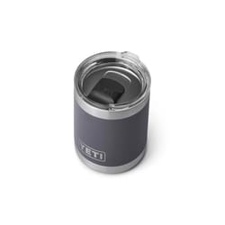 YETI Rambler 10 oz Lowball Charcoal BPA Free Tumbler with MagSlider Lid