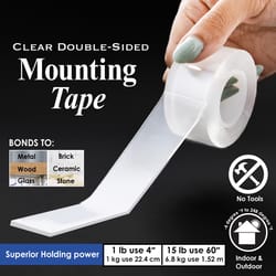 Bazic Products 60 in. L X 1 in. W Double-Sided Mounting Tape
