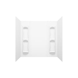 MAAX Utah 59 in. H X 31-3/4 in. W X 60-1/2 in. L White Bathtub Wall Surround