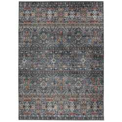 Linon Home Decor Ladwik 5 ft. W X 7 ft. L Teal Polyester Area Rug