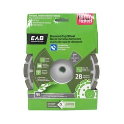 Exchange-A-Blade 7 in. D X 7/8 in. Segmented Double Row Cup Grinding Wheel