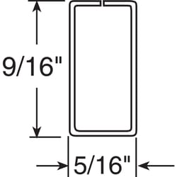 Prime-Line White Aluminum 5/16 in. W X 72 in. L Spreader Bar 1 pk