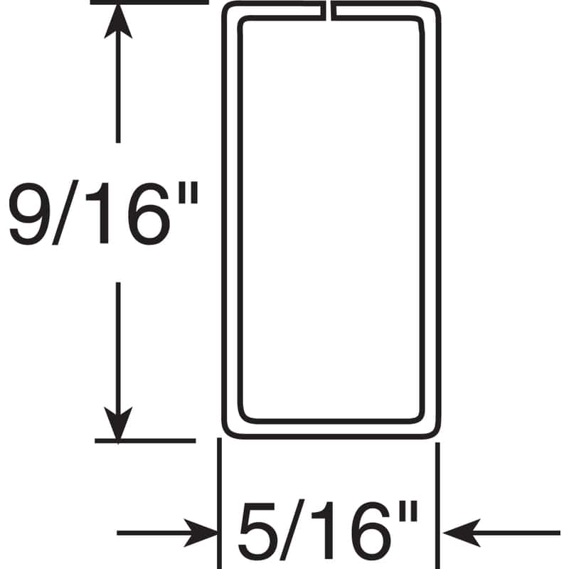 Prime-Line Make-2-Fit Mill Aluminum 5/16 in. W X 72 in. L Spreader Bar 1 pk Prime-Line Make-2-Fit Mill Aluminum 5/16 in. W X 72 in. L Spreader Bar 1 pk