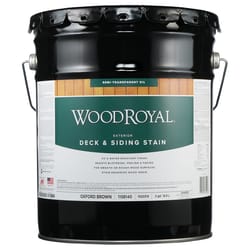 Ace Wood Royal Semi-Transparent Oxford Brown Oil-Based Deck and Siding Stain 5 gal
