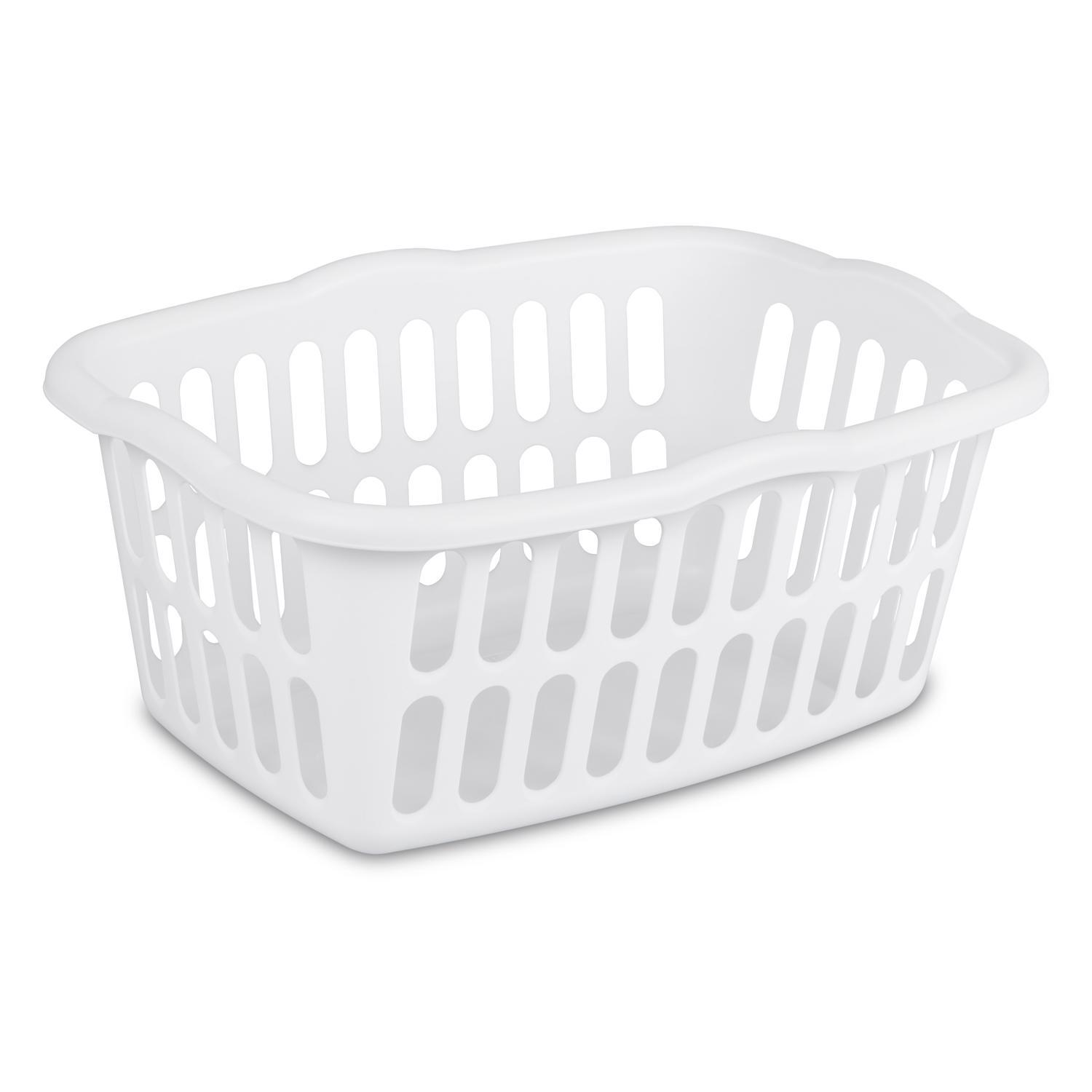 Sterilite White Plastic Laundry Basket Ace Hardware