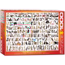 Eurographics The World of Cats Jigsaw Puzzles Multicolored 1000 pc