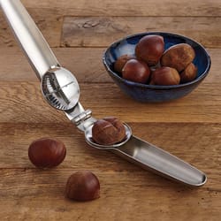 Hic Kitchen Silver Stainless Steel Chestnut Cutter