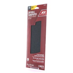 Ace 11-1/4 in. L X 4-1/4 in. W 100 Grit Silicon Carbide Drywall Sanding Sheet 5 pk