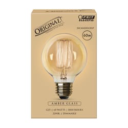 Feit The Original 60 W G25 Vintage Incandescent Bulb E26 (Medium) Soft White 1 pk