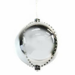 Celebrations Platinum LED Pure White 6 in. Lighted Ornament Hanging Decor