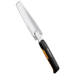 Fiskars Xact 15 in. Stainless Steel Weeder Rubber Handle