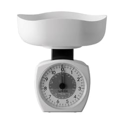 Taylor White Analog Kitchen Scale 11 lb