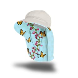 Farmers Defense Butterflies Garden Shade Hat Multi One Size Fits All