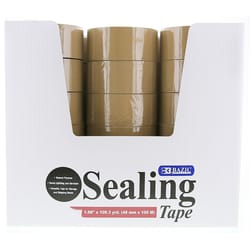 Bazic Products 1.88 in. W X 109.3 yd L Sealing Tape Tan