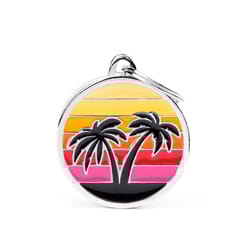 MyFamily Charms Multicolored Palm Beach Metal Pet Tags Medium