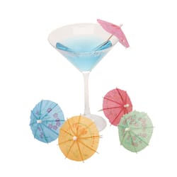 Viovia Assorted Polypropylene Umbrella Appetizer Picks