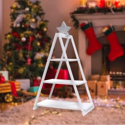 Dyno White 3 Tier Tree Shaped Table Decor 18 in.