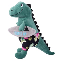 Pet Shop by Fringe Studio Green Surf's Up Rex Chew Dog Toy 1 pk