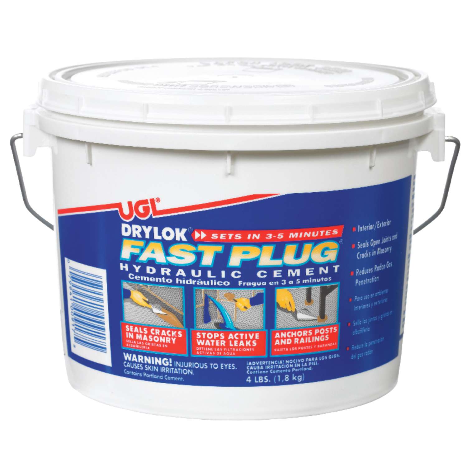Drylok Fast Plug Hydraulic Cement 4 lb. Ace Hardware