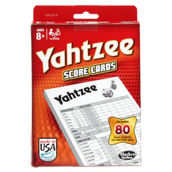 Hasbro Yahtzee Score Card White 80 pc