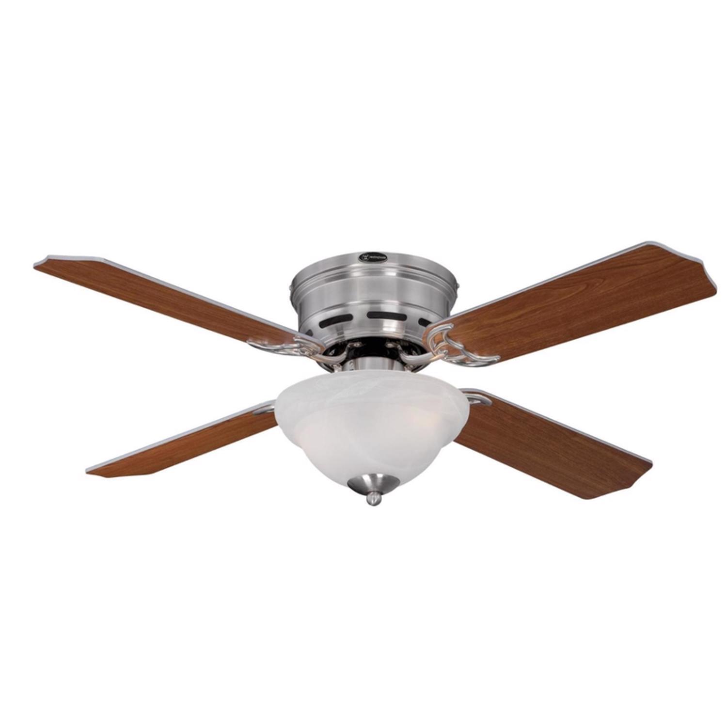 Photos - Fan Westinghouse Hadley 42 in. Brushed Nickel Brown LED Indoor Ceiling  72304 