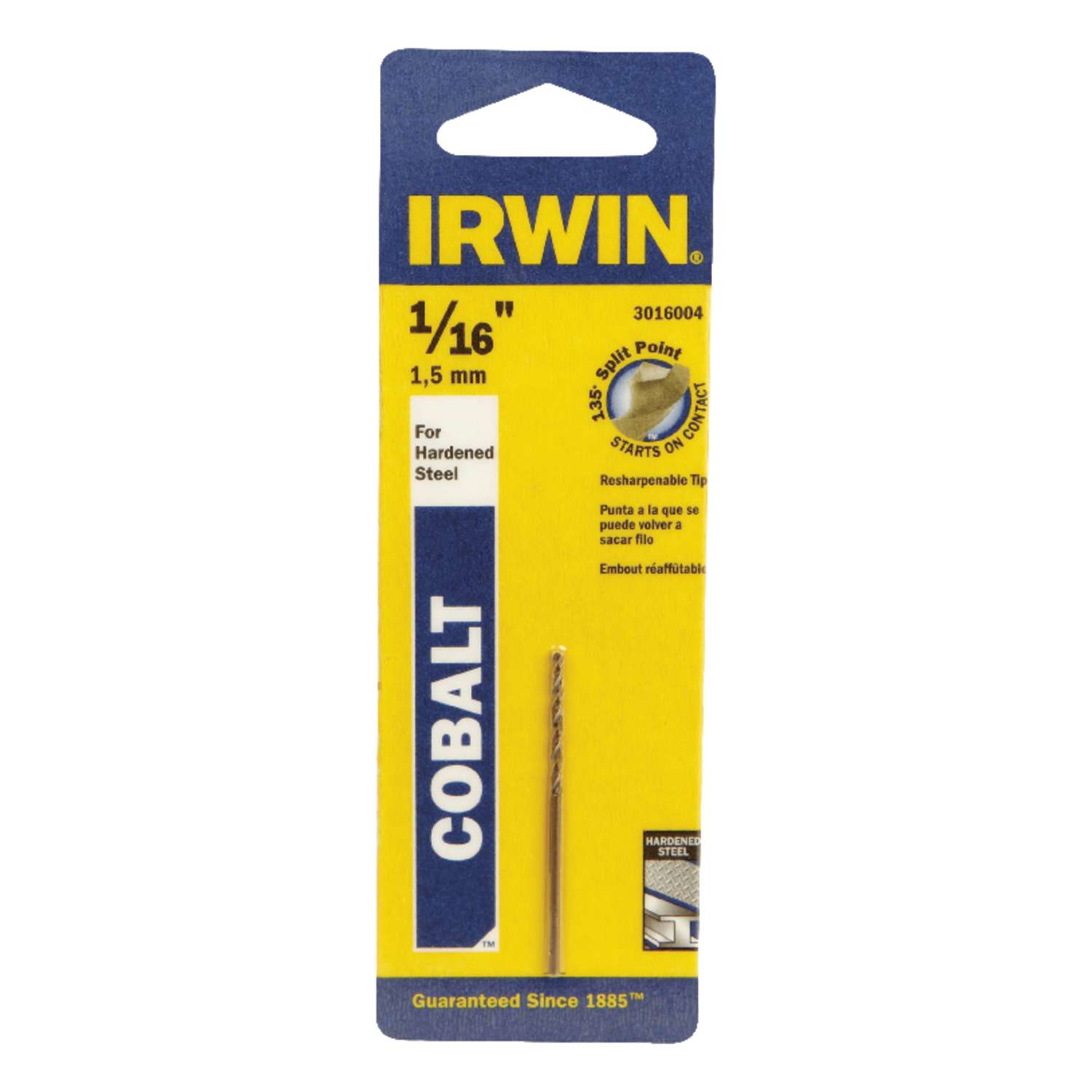 Irwin 1/16 in. x 17/8 in. L Cobalt Steel Drill Bit 1 pc. Ace Hardware