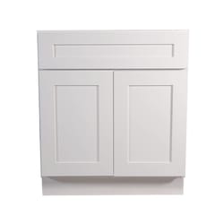 Design House Brookings 34.5 in. H X 27 in. W X 24 in. D White Base Cabinet