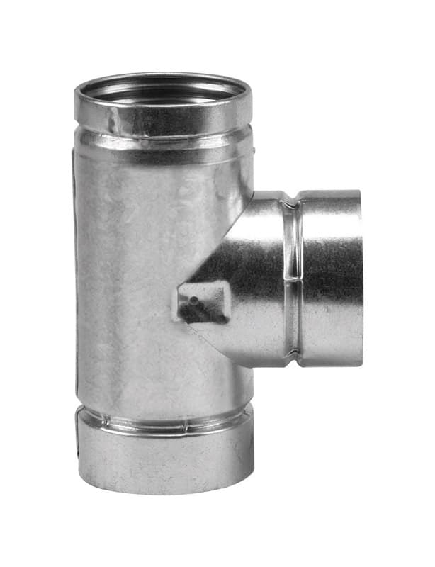 Selkirk 3 in. X 3 in. X 3 in. Aluminum/Galvanized Steel Vent Tee with Cap Sansujyuku sansujyuku.com