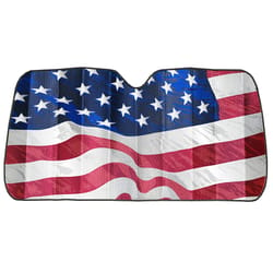 Plasticolor American Flag 5.75 in. W Multicolored Foldable Sun Shade