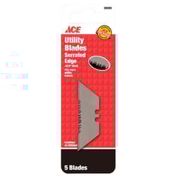 Ace Carbon Steel Serrated Replacement Blade 5 pc