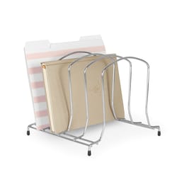 Spectrum 10.25 in. L X 11 in. W X 9 in. H Silver Wire Organizer