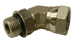 Apache Steel 3/8 in. D X 3/8 in. D Hydraulic Adapter 1 pk