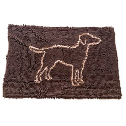 Spot Clean Paws Brown Cat/Dog Mat 1 pk