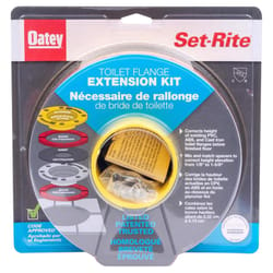 Set-Rite Toilet Flange Extender Kit Multicolored Polyethylene