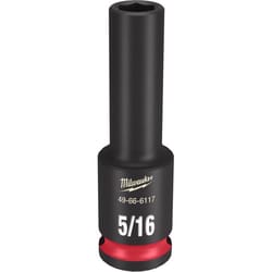 Milwaukee SHOCKWAVE 15/16 in. X 3/8 in. drive SAE 6 Point Deep Impact Socket 1 pc