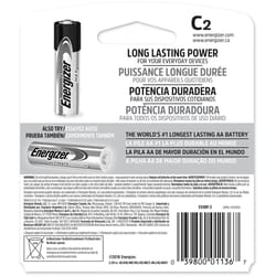 Energizer Max C Alkaline Batteries 2 pk Carded