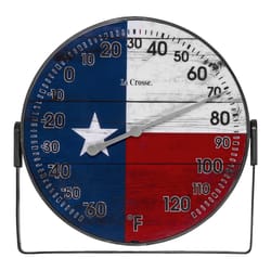 La Crosse Technology Americana Analog Thermometer with Bracket Metal/Plastic Multicolored 5 in.