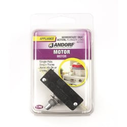 Jandorf 21 amps Single Pole Momentary Appliance Switch Black/Silver 1 pk