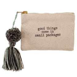 Karma Good Things Tassel Card Holder Cotton Canvas 1 pk