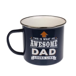 Top Guy Dad 14 oz Multicolored Steel Enamel Coated Mug 1 pk