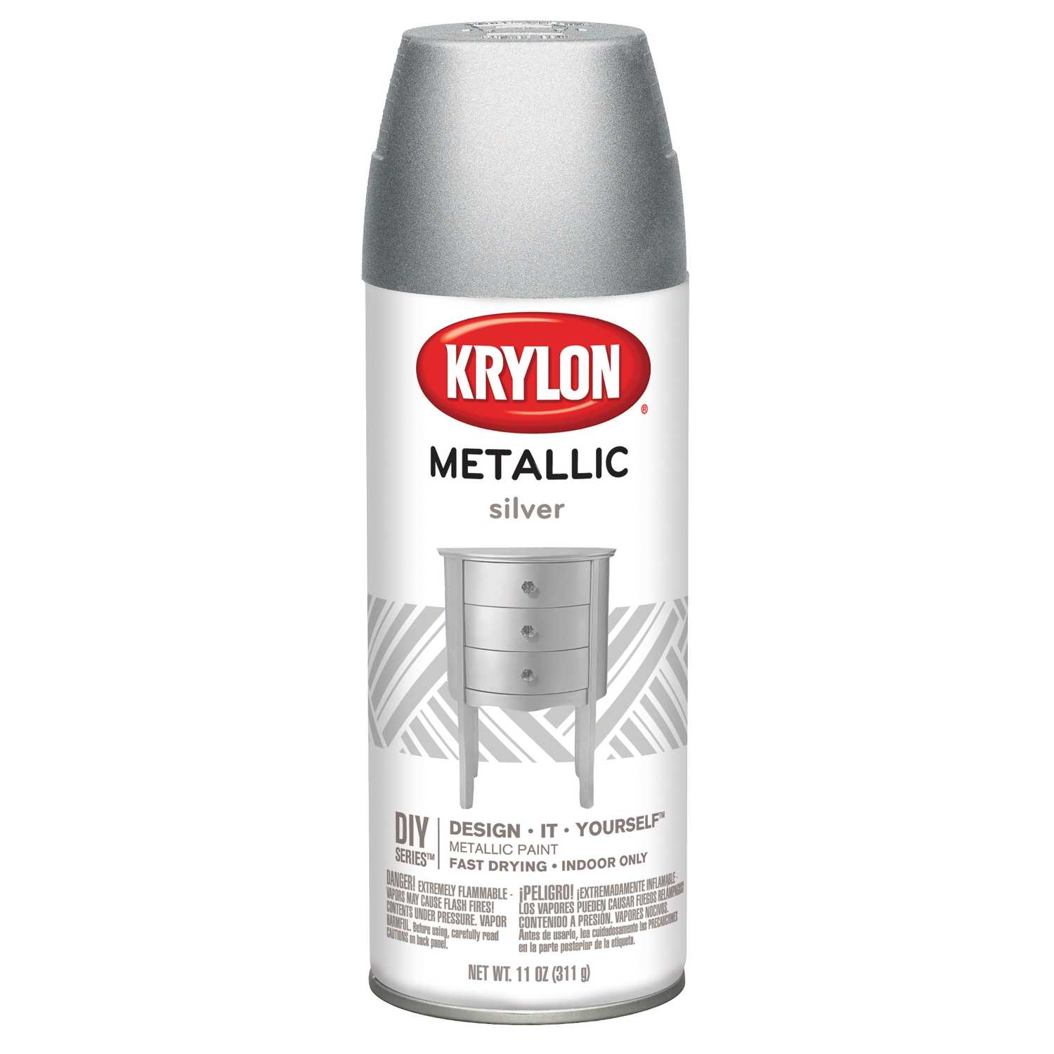 Krylon Brilliant Silver Metallic Spray Paint 11 oz. Ace Hardware